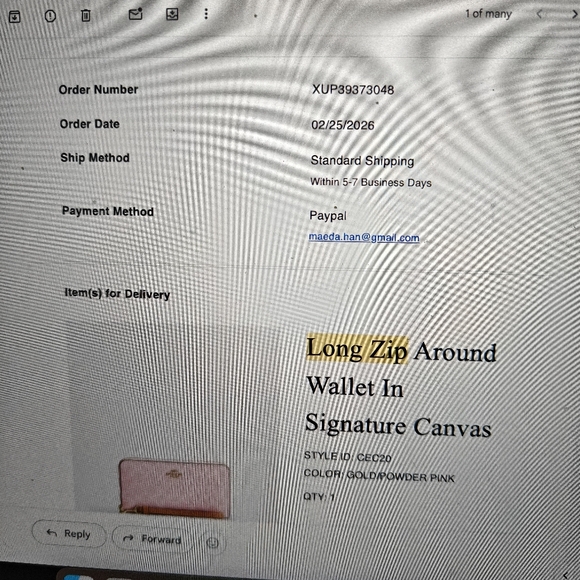 Coach Long Zip Around Wallet In Signature Canvas (Powder pink) - Picture 11 of 11